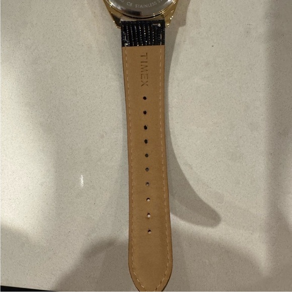 Jacquie Aiche Gold Case Watch with malachite  Dial and Black Strap - Picture 10 of 10